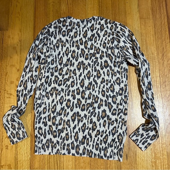 BANANA REPUBLIC leopard print long sleeve sweater size XS (a4 - Picture 10 of 12